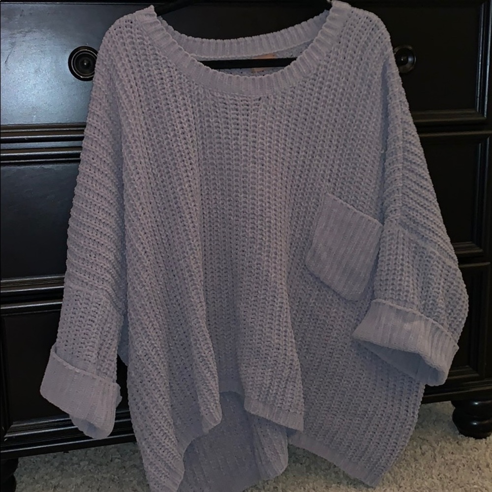 oversized gray sweater from POL